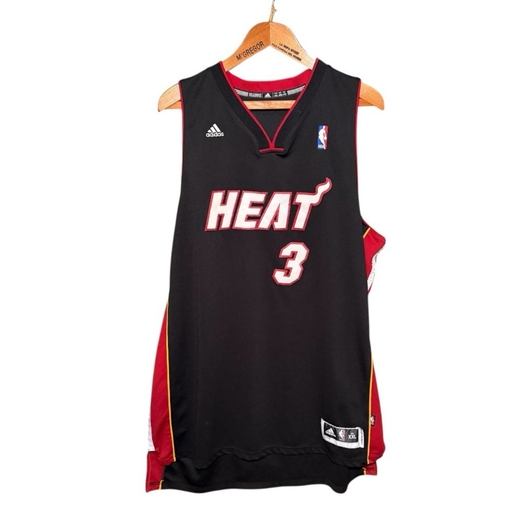 Adidas D Wade #3 Miami Heat Big 3 Era 2009-2010 Men's Jersey XXL